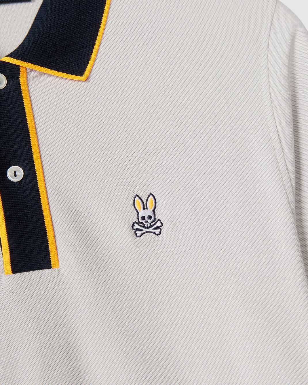 Polos Psycho Bunny Dallas Pique Polo Shirt Pearl Homme | YWH-49978000